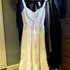 Reformation dolci linen dress. White - size 4 - new with tags